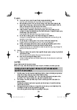 Preview for 38 page of HIKOKI VB 3616DA Handling Instructions Manual