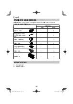 Preview for 46 page of HIKOKI VB 3616DA Handling Instructions Manual