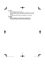 Preview for 52 page of HIKOKI VB 3616DA Handling Instructions Manual