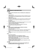 Preview for 66 page of HIKOKI VB 3616DA Handling Instructions Manual