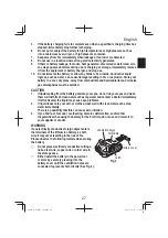 Preview for 27 page of HIKOKI W 18DA Handling Instructions Manual