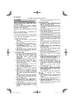 Preview for 22 page of HIKOKI W 6V4 Handling Instructions Manual