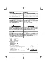 Предварительный просмотр 119 страницы HIKOKI W 6V4 Handling Instructions Manual