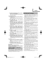 Предварительный просмотр 9 страницы HIKOKI WF 18DSL Handling Instructions Manual