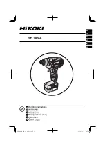 Предварительный просмотр 1 страницы HIKOKI WH 10DAL Handling Instructions Manual