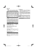 Preview for 74 page of HIKOKI WH 10DL Handling Instructions Manual