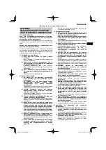 Предварительный просмотр 31 страницы HIKOKI WH 12DA Handling Instructions Manual