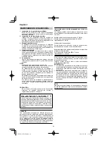 Предварительный просмотр 44 страницы HIKOKI WH 12DA Handling Instructions Manual