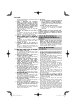 Предварительный просмотр 46 страницы HIKOKI WH 12DA Handling Instructions Manual