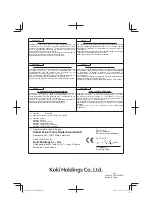 Предварительный просмотр 96 страницы HIKOKI WH 12DD Handling Instructions Manual