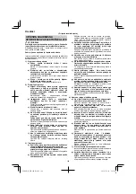 Предварительный просмотр 142 страницы HIKOKI WH 14DJL Handling Instructions Manual