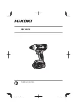 HIKOKI WH 18DFX Handling Instructions Manual preview