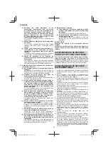 Preview for 26 page of HIKOKI WR 14DBDL2 Handling Instructions Manual