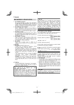 Preview for 34 page of HIKOKI WR 14DBDL2 Handling Instructions Manual