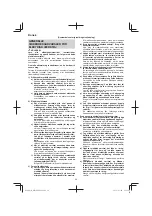 Preview for 96 page of HIKOKI WR 14DBDL2 Handling Instructions Manual