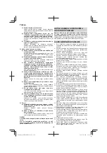 Preview for 178 page of HIKOKI WR 14DBDL2 Handling Instructions Manual