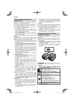 Предварительный просмотр 70 страницы HIKOKI WR 14DSDL Handling Instructions Manual