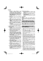 Предварительный просмотр 18 страницы HIKOKI WR 18DF Handling Instructions Manual