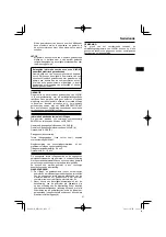 Предварительный просмотр 37 страницы HIKOKI WR 18DF Handling Instructions Manual