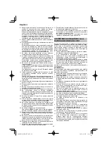 Предварительный просмотр 40 страницы HIKOKI WR 18DF Handling Instructions Manual