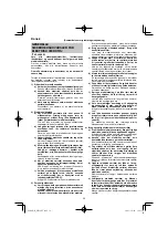 Предварительный просмотр 58 страницы HIKOKI WR 18DF Handling Instructions Manual