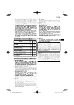 Предварительный просмотр 63 страницы HIKOKI WR 18DF Handling Instructions Manual