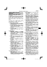 Предварительный просмотр 71 страницы HIKOKI WR 18DF Handling Instructions Manual