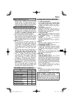 Предварительный просмотр 97 страницы HIKOKI WR 18DF Handling Instructions Manual