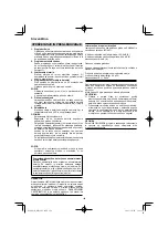 Предварительный просмотр 124 страницы HIKOKI WR 18DF Handling Instructions Manual