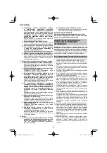 Предварительный просмотр 126 страницы HIKOKI WR 18DF Handling Instructions Manual