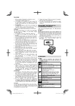 Preview for 56 page of HIKOKI WR 18DSHL Handling Instructions Manual