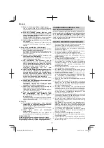 Preview for 62 page of HIKOKI WR 18DSHL Handling Instructions Manual