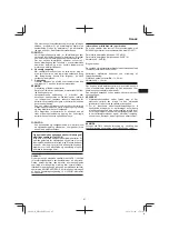 Preview for 67 page of HIKOKI WR 18DSHL Handling Instructions Manual