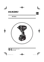 Предварительный просмотр 1 страницы HIKOKI WR36DE Handling Instructions Manual