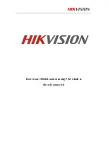 Preview for 1 page of HIKVISION 1006KI How To Use