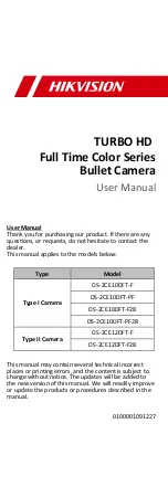 HIKVISION ColorVU DS-2CE10DFT-F28 User Manual предпросмотр