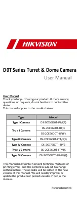 Предварительный просмотр 1 страницы HIKVISION D0T User Manual