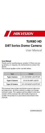 HIKVISION D8T Series User Manual предпросмотр