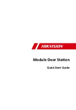 Preview for 1 page of HIKVISION Door Station Quick Start Manual