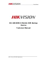 HIKVISION DS-1002HMI-S Technical Manual preview