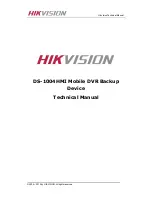 HIKVISION DS-1004HMI Technical Manual preview