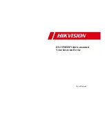 Предварительный просмотр 1 страницы HIKVISION DS-1350HM User Manual