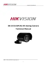 HIKVISION DS-2CC102PN-IR Technical Manual preview