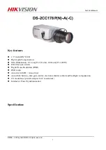 Preview for 3 page of HIKVISION DS-2CC178P(N)-A(-C) Technical Manual