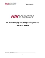 Preview for 1 page of HIKVISION DS-2CC502 P(N)-IR1(IR3) Technical Manual