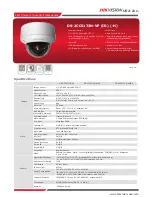 HIKVISION DS-2CC5173N-VP IR Specifications preview