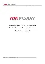 HIKVISION DS-2CD726F-PT(W) Technical Manual preview