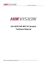 Предварительный просмотр 1 страницы HIKVISION DS-2CD732F-EPT Technical Manual