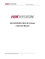 Preview for 1 page of HIKVISION DS-2CD752MF-FBH Series Technical Manual