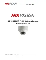 Предварительный просмотр 1 страницы HIKVISION DS-2CD762MF-FBH Series Technical Manual